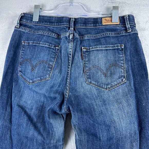 Levi Strauss & Co. 525 Straight Leg Jeans Perfect Waist Womens Size 12 Blue - Picture 4 of 13
